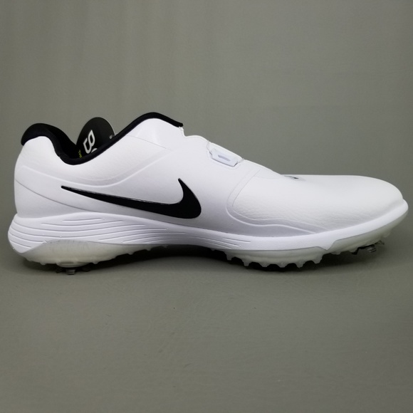 Nike Vapor Pro BOA Mens Soft Spike Golf Shoe White - Picture 4 of 8